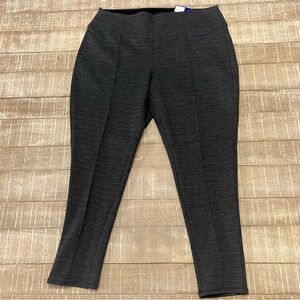 Apt 9 Stretch Knit, XL Petite Grey Slacks/Leggings